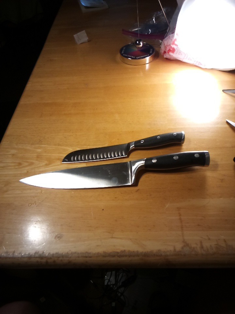 Cuisinart Black Handle Stainless Steel Chef Knife Set - 2-Piece 8 Inch